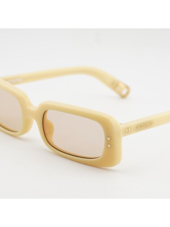 Jacquemus AZZURO JAC/47 C3 Sunglasses Pear Rectangle Frame, Peach Lenses main image 11